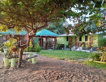 Resort grounds at sunrise